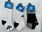 NEW 3 PAIRS ADIDAS MENS QUATER CUT / LOW CUT  AND NO SHOW  SOCKS SIZE 6-12