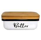 New ListingButter Dish with Wood Lid for Farmhouse Home Décor, Kitchen 6