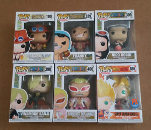 Funko Pop One Piece Bundle Franky,Nico Robin,Portgas,Doflamingo,Sanji and Goku