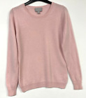 PURE COLLECTION 100% PURE CASHMERE JUMPER UK 10 BABY PINK 024
