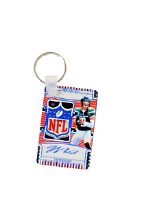 2021 National Treasures Zach Wilson NFL Shield Stars And Stripes Keychain...
