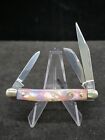 Hen & Rooster Small 3 Blade Stockman Knife Mother of Pearl Handles @35