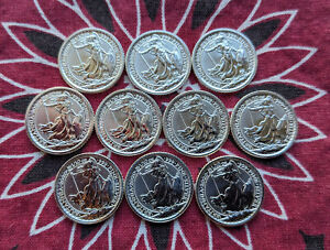 2020 Great Britain UK Silver Britannia BU 1/10 oz 0.999 20 Pence