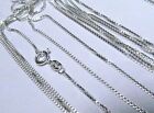 Sterling Silver Box Chain Genuine Necklace Lot 14 - 30 Inch Wholesale Bulk Lot