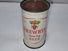 Bottom  opened  DREWRYS  Mounty Flat  Top beer can