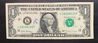 RARE TRUE BINARY 2017 $1 One Dollar Bill Note Banknote Fancy Serial Number