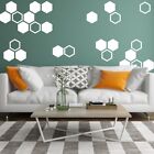 50x Honeycomb Wall Decals Geometric Hexagon Stickers Bedroom Living Room Decor