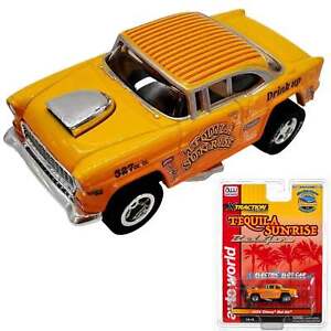Auto World Exclusive 1955 Chevy Bel Air Tequila Sunrise HO Slot Car for AFX