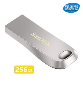 Sandisk Flash Drive Ultra Luxe 256GB (SDCZ74-256G-G46) Metal Thumb Drive