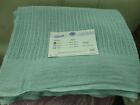 NEW Vintage Beacon 100% Cotton Mint Green Thermal Blanket Twin Size WPL-1675