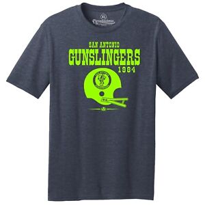 San Antonio Gunslingers 1984 USFL Football TRI-BLEND Tee Shirt