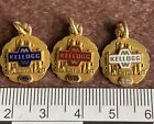 Vintage 10k Gold MW Kellogg Oil Refinery Service Charm Lot 5 10 15 Brown & Root