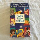 Walt Disney Family Video Sampler VHS VCR Video Tape Movie VTG Cartoons Rare Film
