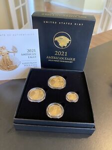 2021 American Eagle Gold Proof Four-Coin Set (21EFN) West Point