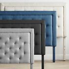 Brookside Upholstered Headboard with Diamond Tufting - Grey Blue White and Black