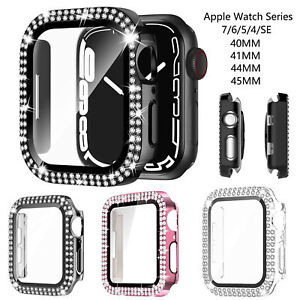 Apple Watch Series 7/6/5/4/3/SE Bling Screen Protector Case iwatch 41/45mm Cover