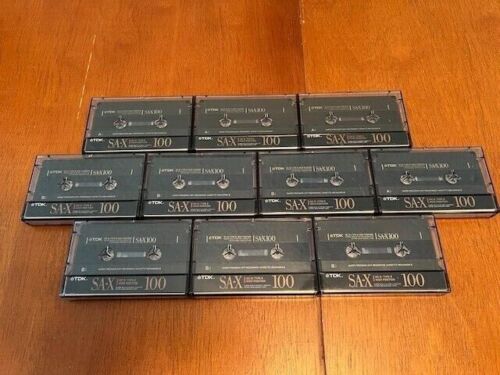 TDK SA-X 100 Type II High Bias Cassette Tape Used Lot Of 10