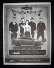 Paramore Brand New Eyes Tour Comcast Center MA 2010 Poster Type Concert Ad