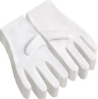 12Pairs White Cotton Gloves for Eczema and Dry Hands - Breathable Work Glove Lin