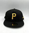 New Era Pittsburgh Pirates Hat Cap Size 7 3/4 Fitted Black 59Fifty On Field