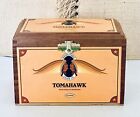 Vintage Indian Tobac Cigar Co. TOMAHAWK Wood Cigar Box (6.75”x4.75”x4.5”)