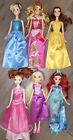 New ListingLot 6 Disney Princess Barbie Doll Cinderella Merida Ariel Aurora Belle Rapunzel