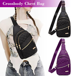 Women Crossbody Shoulder Bag Chest Sling Chest Fanny Pack Travel Sports Backpack