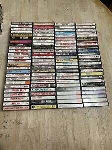 Huge Cassette Lot Of 100 Country Music Ray Price Kenny Rogers Alabama Randy Oak