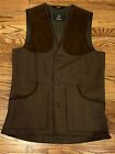Laksen Orvis Tweed Wool Shooting Vest Size Medium $498 Retail Immaculate Cond.