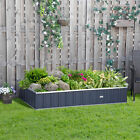Metal Raised Garden Bed No Bottom DIY Large Steel Planter Box w/ Gloves