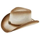 KIDS Brown Cream OMBRE Cowboy Hat Girls Summer WESTERN Cowgirl Hat Tea Stain