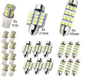 20pcs Combo LED Car Interior Inside Light Bulbs For Dome Map Door License Plate (For: More than one vehicle)
