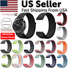 20mm 22mm Woven Nylon Sport Loop Watch Band Strap W/ Quick Release Spring Pins