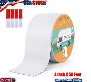 RV Roof Sealant Tape - 4 Inch x 50 Feet White Roof Patch for Camper Roof Repa