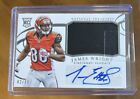 2014 National Treasures James Wright Silver Rookie Patch Auto #82/99 Bengals RC