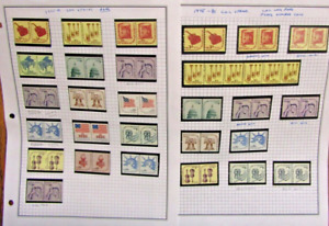 New Listing1975 US Americana Stamp Issue, Regular Coils & Line Pairs,  MNH OG Mounted