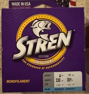 Stren Monofilament Fishing Line - PICK YOUR SIZE/COLOR - 4 6 10 12 17 lb Test