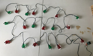 Hershey Kisses Holiday light string - red and green- works well - 19 lights