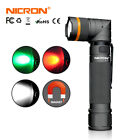 Nicron 1200LM 3 Lights Magnetic Twist 90° Rechargeable Tactical Flashlight 18650