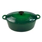 Le Creuset Cast Iron Forest Green Oval Dutch Oven #31 (France) 12.5”