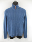 BRUNELLO CUCINELLI Men's 100% Cashmere 1/4 Zip Sweater Made in Italy 50 #C270