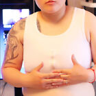Lesbian Les Tomboy Crop Vest Chest Breast Binder Half Zip FTM Bandage Plus Size