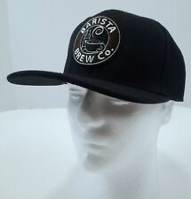 Barista Brew Co. Hat With Brown Embroidered Patch Snap Back