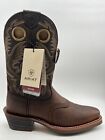 NEW ARIAT HERITAGE ROUGHSTOCK Western Ranch Leather Boots Mens SZ 10.5 M - BROWN