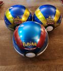 Lot Of 3 Pokemon TCG Poke Ball Tin New/Sealed w/ 3 Booster Packs & Coin