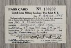 Vintage 1945 West Point Military Academy ID Pass Card Scarce