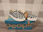 People Footwear THE SLATER REALLY Checker/Picket White Children's Shoe Size 10 ✅