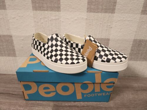 People Footwear THE SLATER REALLY Checker/Picket White Young Shoe Size J 1  ✅