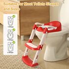 Kids Potty Training Toilet Seat with Step Stool Ladder for Baby Toddler Children