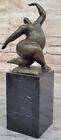 Mid Century Style modern abstract bronze sculpture Dancer Milo signed Figurine